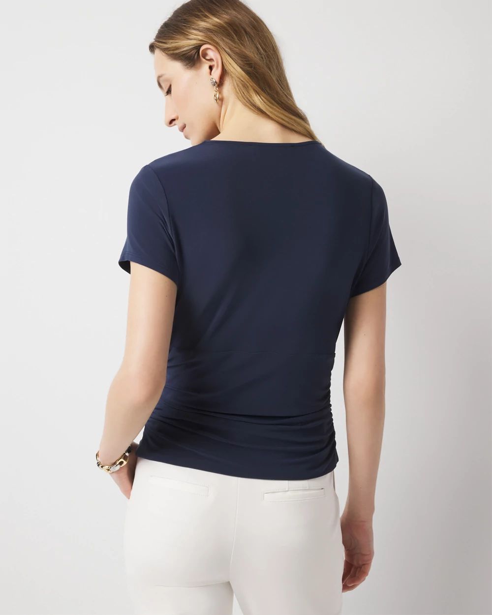 Shoulder Detail Draped Top | White House Black Market